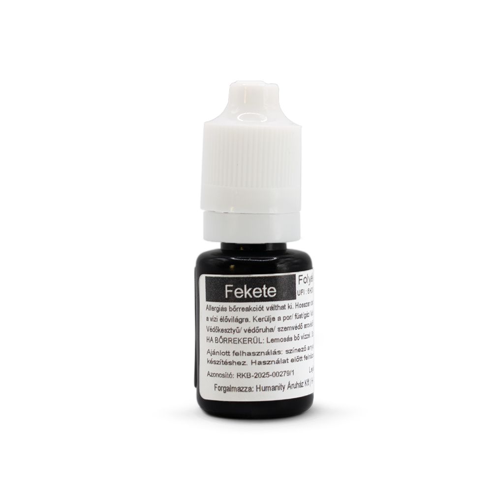Folyékony gyertyaszínező - Fekete 10 ml