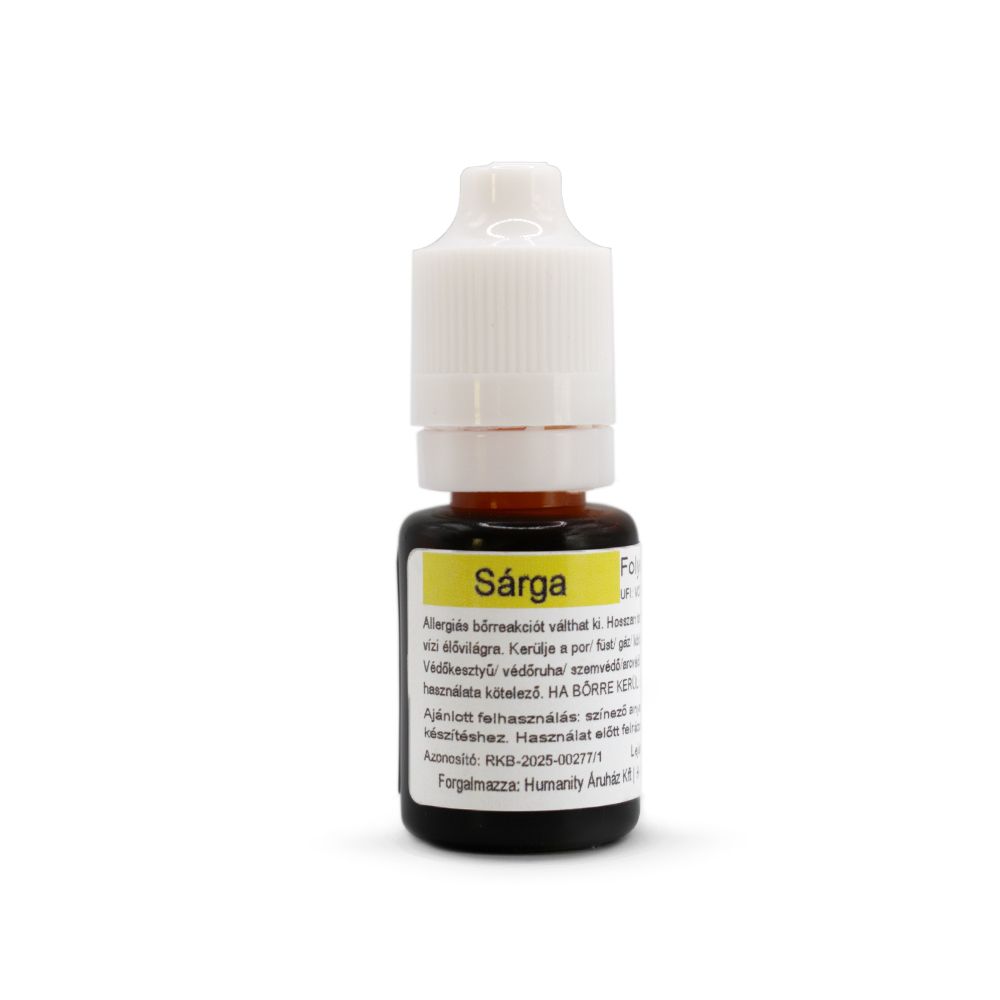 Folyékony gyertyaszínező - Sárga 10 ml