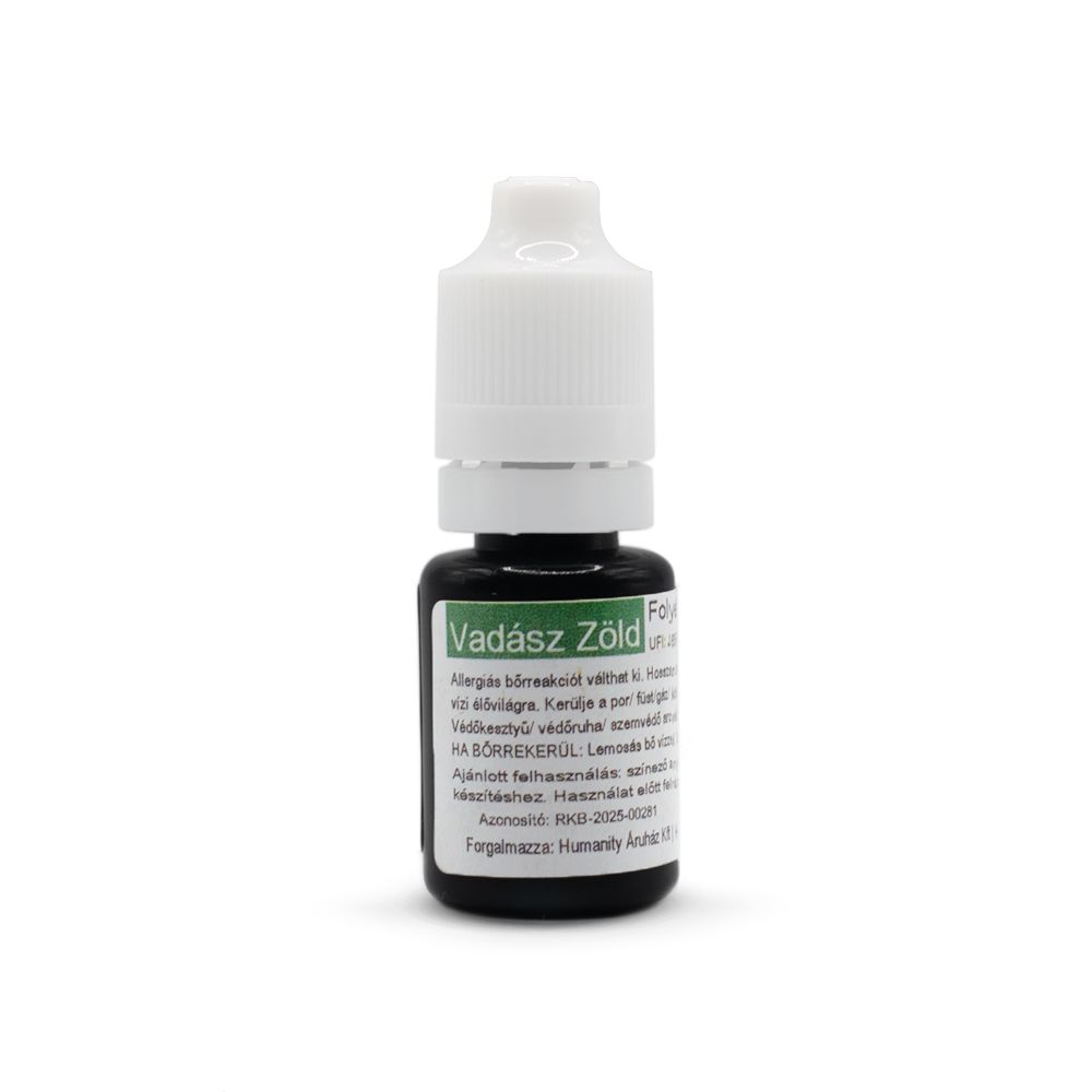 Folyékony gyertyaszínező - Vadász zöld 10 ml