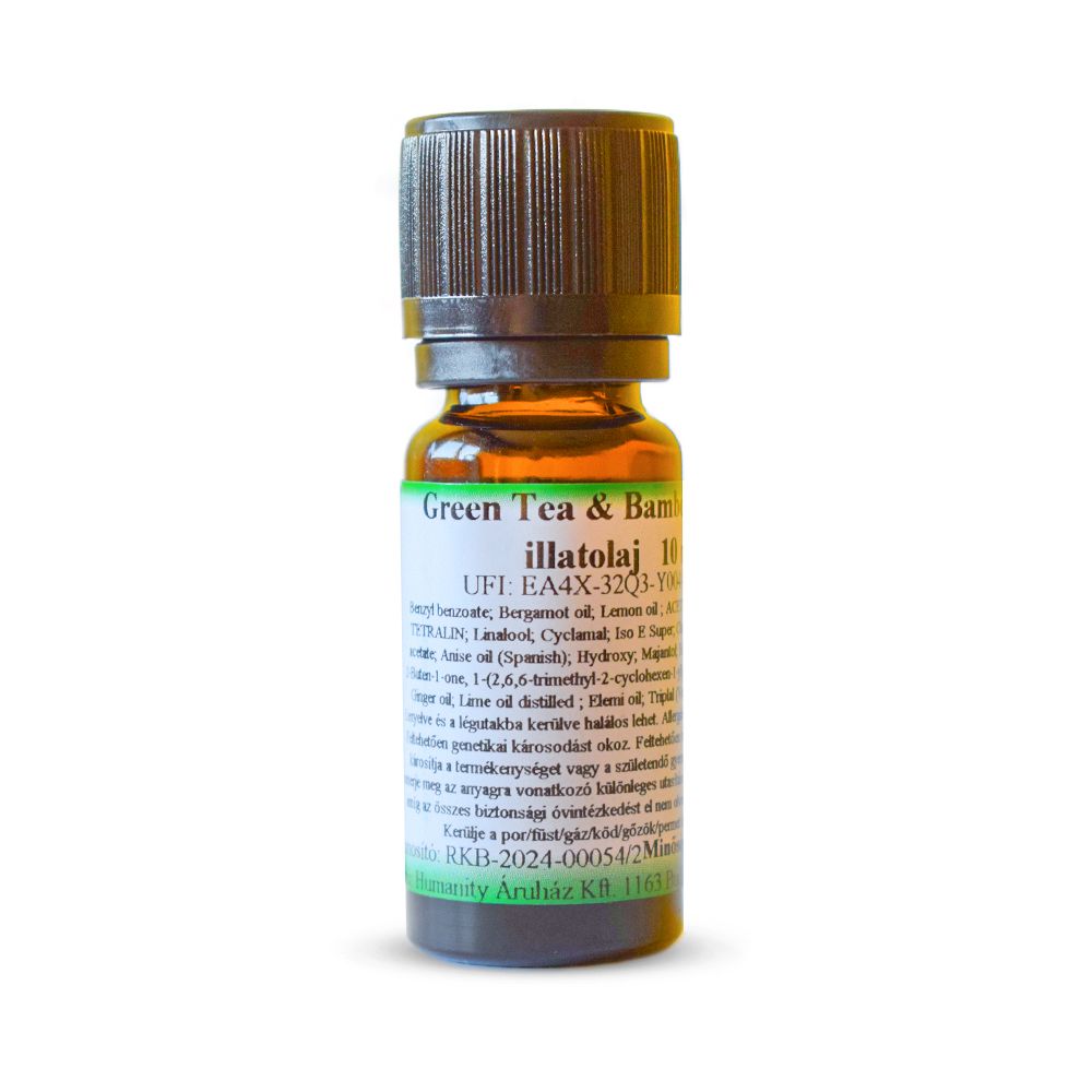 Green tea & bamboo gyertyaillat 10 ml